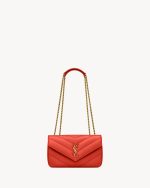 YSL LOULOU small in MATELASSÉ lambskin